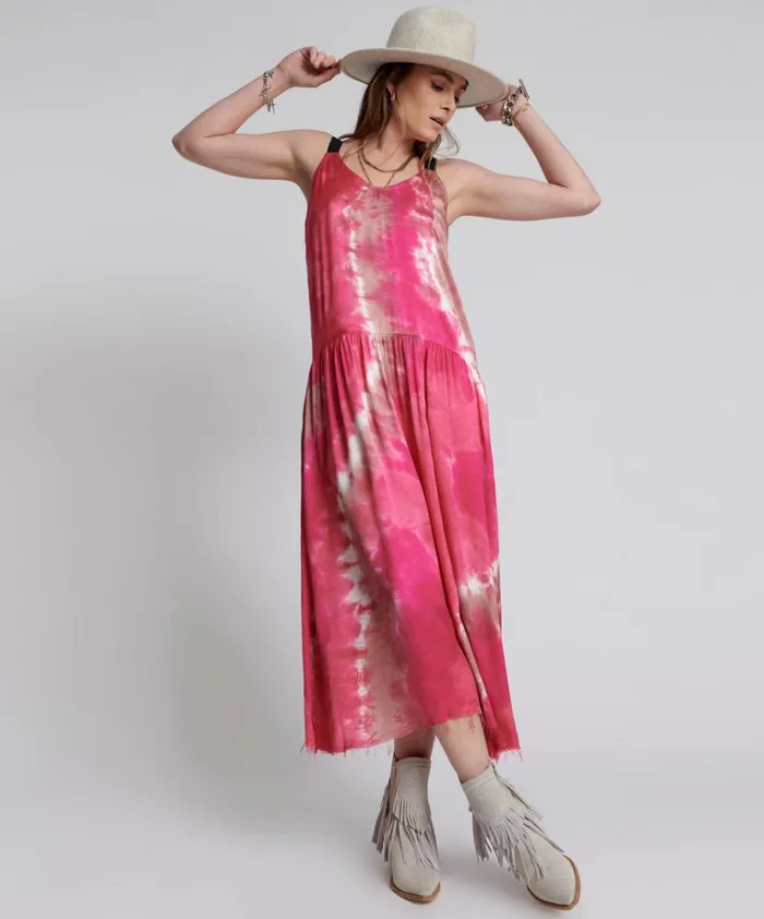 One Teaspoon Midi and Maxi Dresses SATIN SOLAR FLARE RUNWAY CAMI DRESS 8211 Women