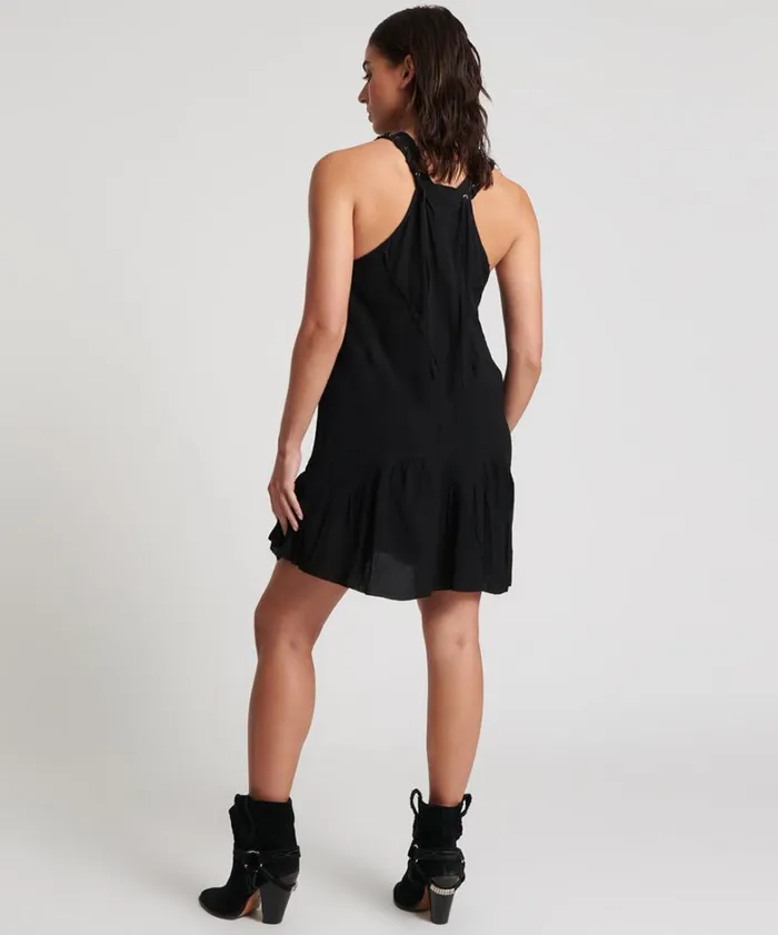One Teaspoon Mini Dresses BLACK LACED CHARLESTON DRESS 8211 Women One Teaspoon Mini Dresses BLACK LACED CHARLESTON DRESS 8211 Women