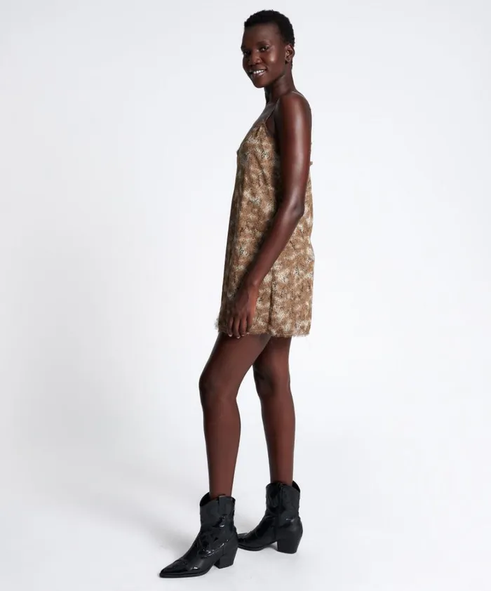 One Teaspoon Mini Dresses MYSTERIOUS SNAKE SLIP DRESS 8211 Women One Teaspoon Mini Dresses MYSTERIOUS SNAKE SLIP DRESS 8211 Women