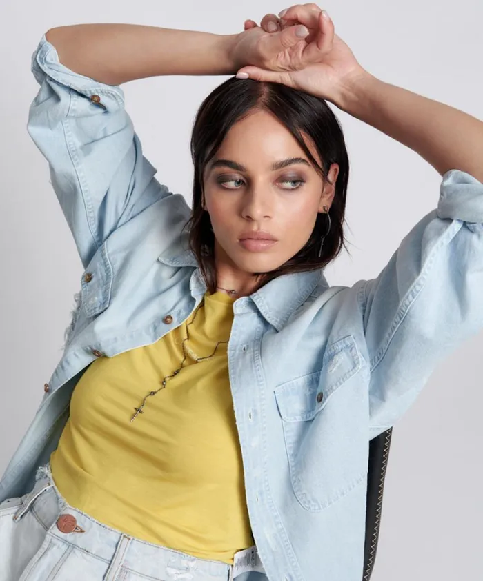 One Teaspoon Tees and Tanks BLAZING YELLOW LOGO FITTED TEE 8211 Women One Teaspoon Tees and Tanks BLAZING YELLOW LOGO FITTED TEE 8211 Women
