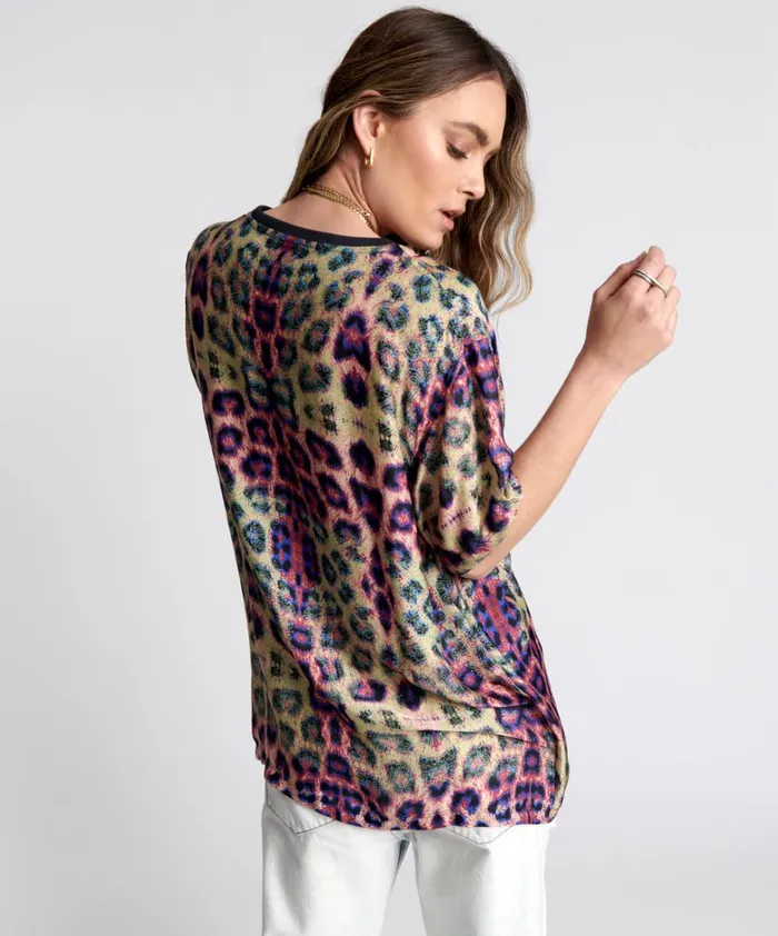 One Teaspoon Tees and Tanks COLLISION SATIN TEE 8211 Women One Teaspoon Tees and Tanks COLLISION SATIN TEE 8211 Women