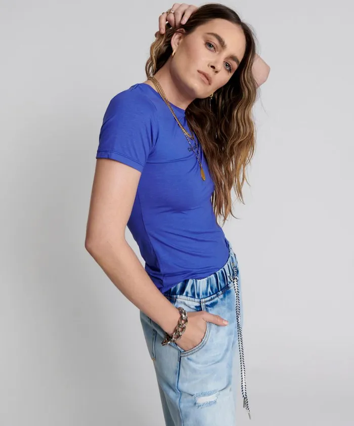 One Teaspoon Tees and Tanks VIOLET LOGO FITTED TEE 8211 Women One Teaspoon Tees and Tanks VIOLET LOGO FITTED TEE 8211 Women