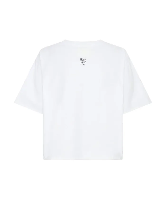One Teaspoon Tees and Tanks WHITE CROPPED FUTURE TEE 8211 Women One Teaspoon Tees and Tanks WHITE CROPPED FUTURE TEE 8211 Women