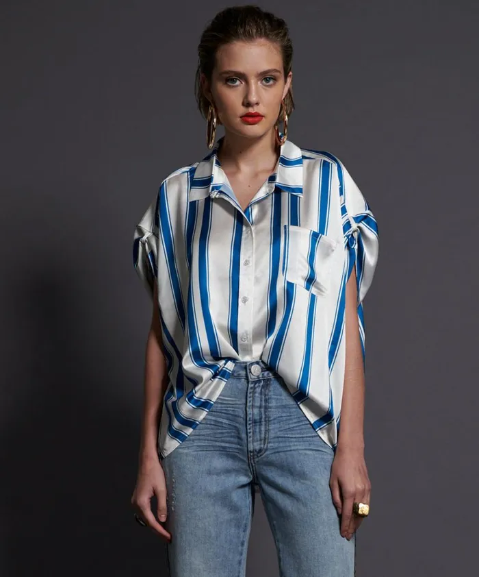 One Teaspoon Tops COCKTAIL STRIPE ALEXANDER TOP 8211 Women