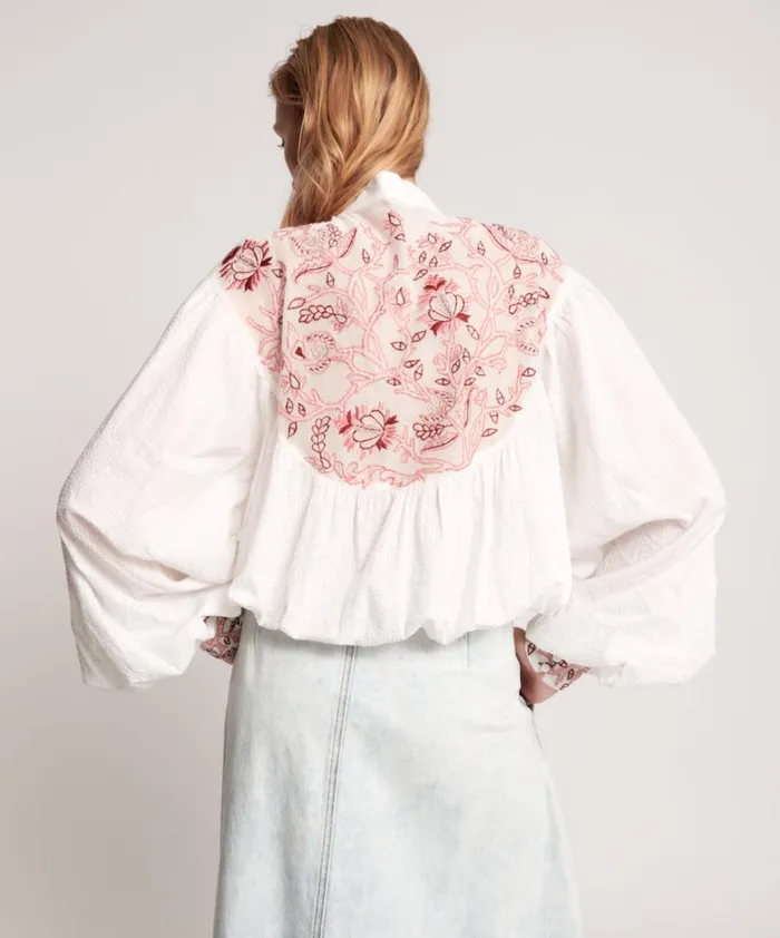 One Teaspoon Tops DESERT FLORAL EMBROIDERED GYPSY TOP 8211 Women One Teaspoon Tops DESERT FLORAL EMBROIDERED GYPSY TOP 8211 Women