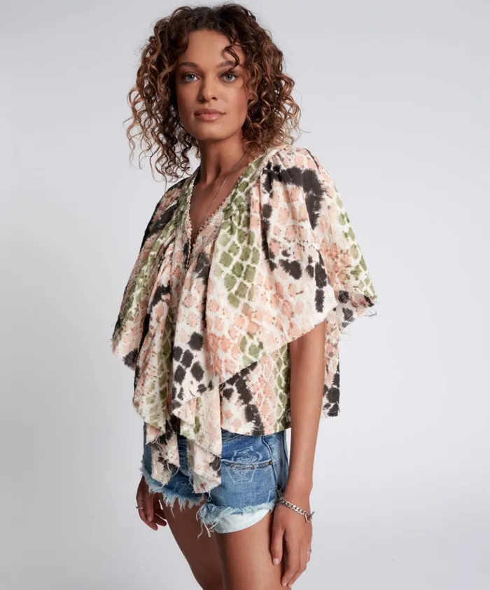 One Teaspoon Tops HAND PAINTED BOA TOP 8211 Women
