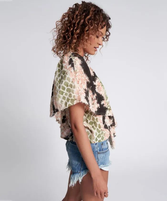 One Teaspoon Tops HAND PAINTED BOA TOP 8211 Women
