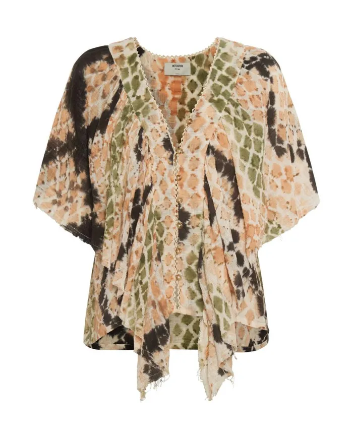 One Teaspoon Tops HAND PAINTED BOA TOP 8211 Women
