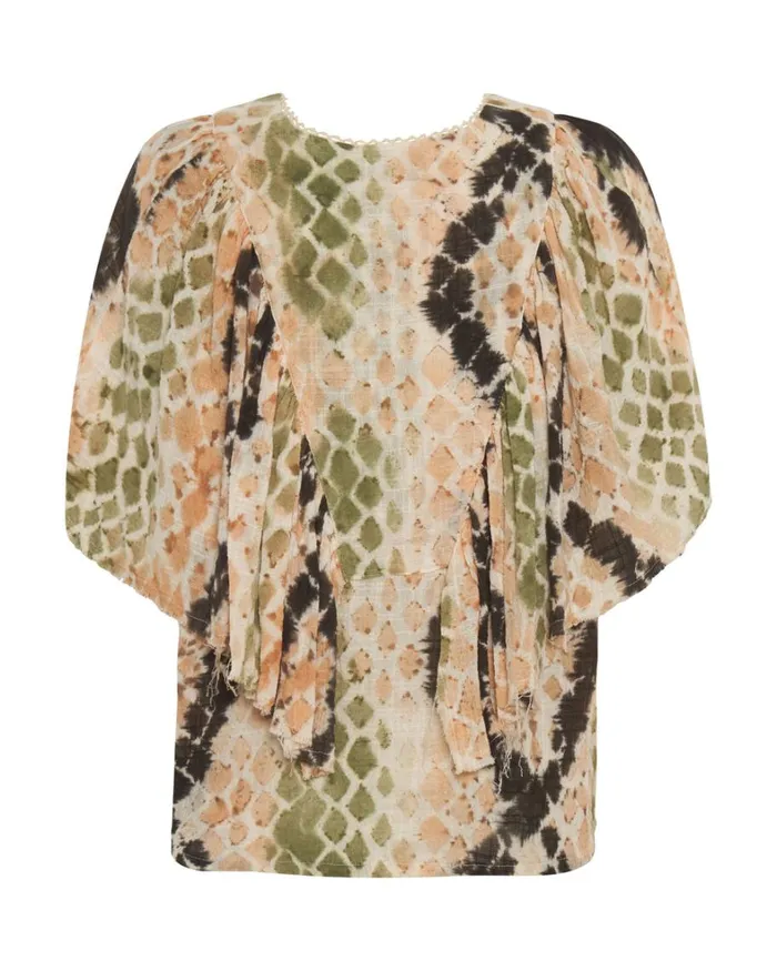 One Teaspoon Tops HAND PAINTED BOA TOP 8211 Women