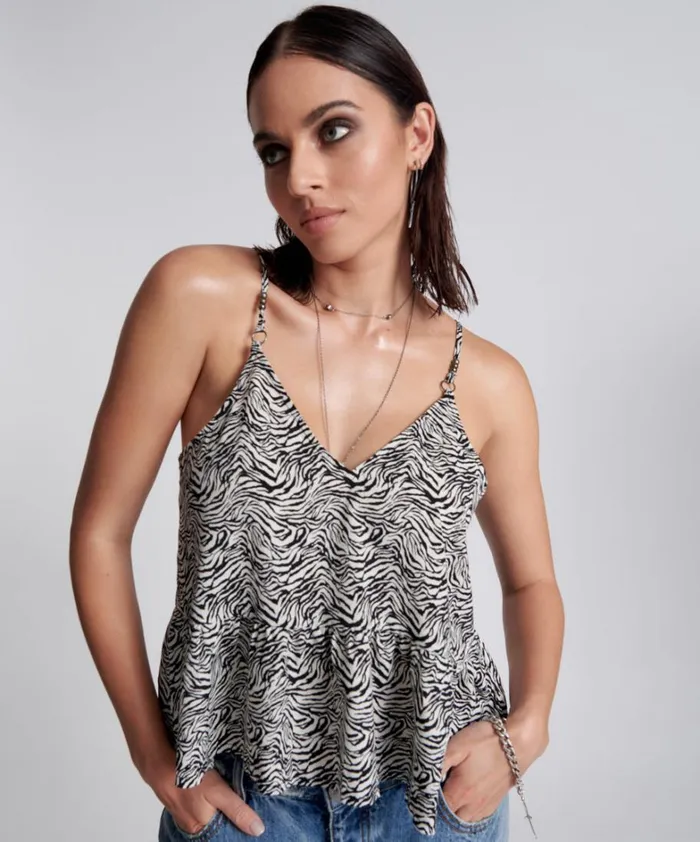 One Teaspoon Tops INTERFERENCE RUNAWAY CAMI 8211 Women One Teaspoon Tops INTERFERENCE RUNAWAY CAMI 8211 Women