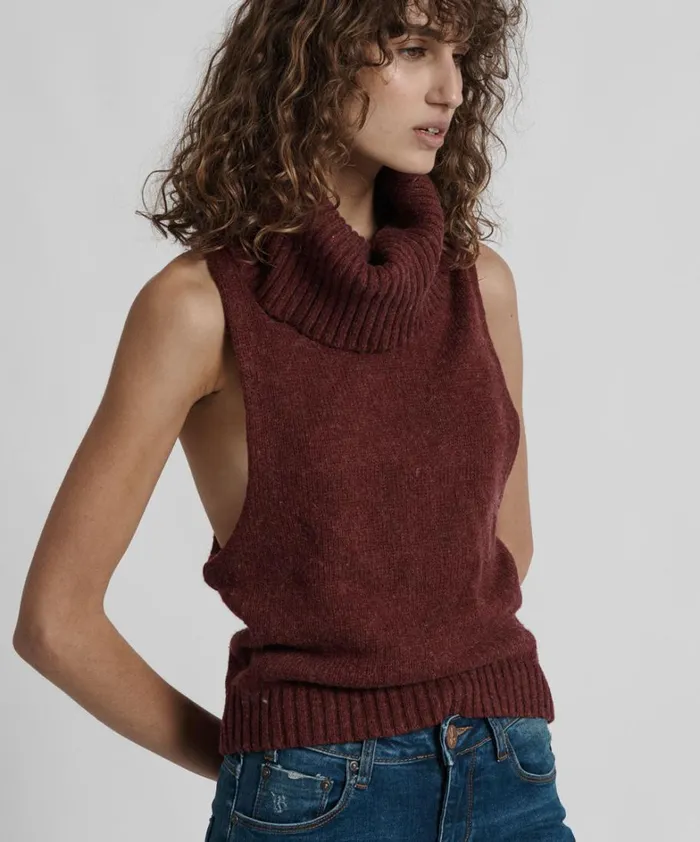 One Teaspoon Tops PARISIENNE ROLL NECK TOP 8211 Women One Teaspoon Tops PARISIENNE ROLL NECK TOP 8211 Women