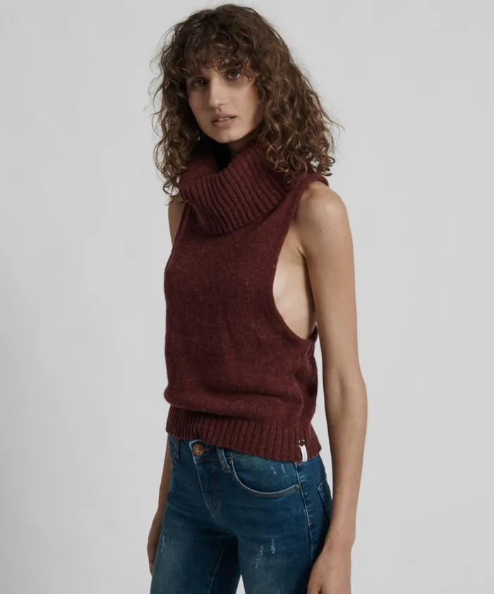 One Teaspoon Tops PARISIENNE ROLL NECK TOP 8211 Women One Teaspoon Tops PARISIENNE ROLL NECK TOP 8211 Women