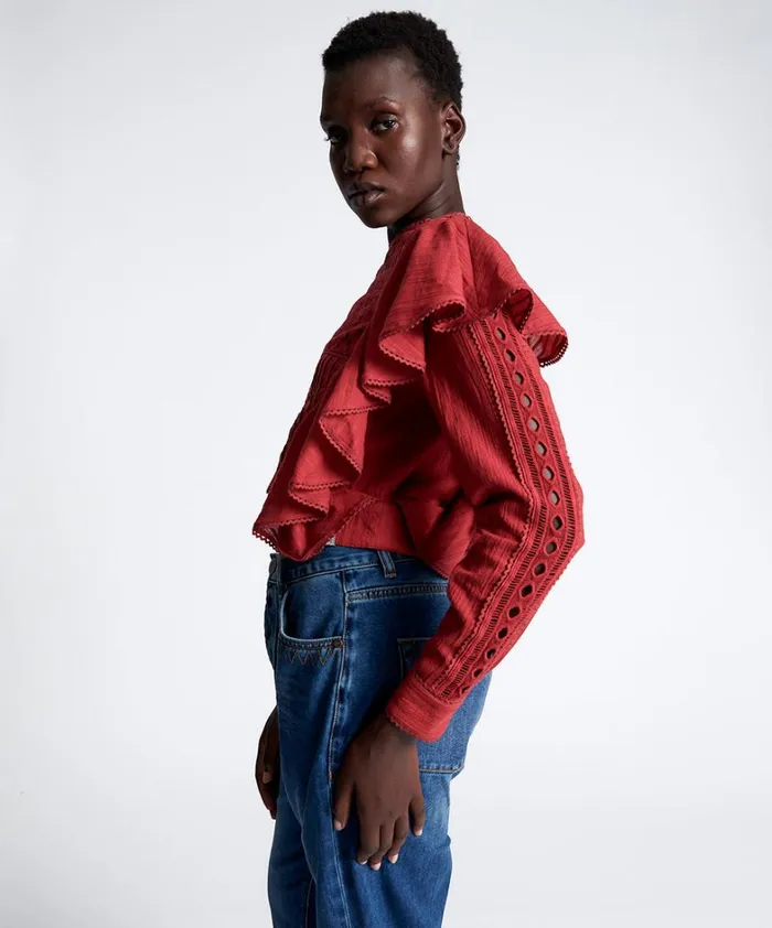 One Teaspoon Tops VICTORIA LONGSLEEVE CROP 8211 Women