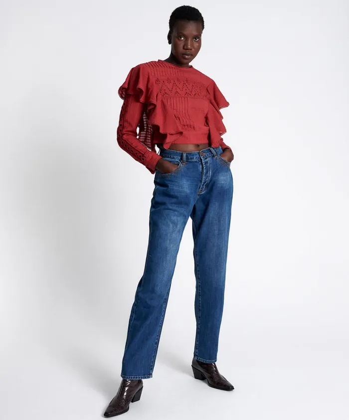 One Teaspoon Tops VICTORIA LONGSLEEVE CROP 8211 Women