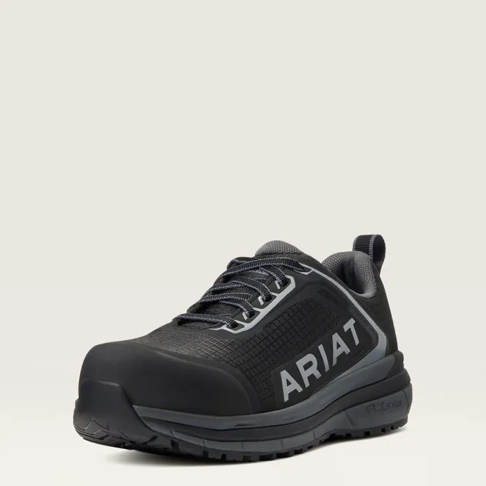 Outpace Composite Toe Safety Shoe Black Women Ariat Work Boots and Shoes