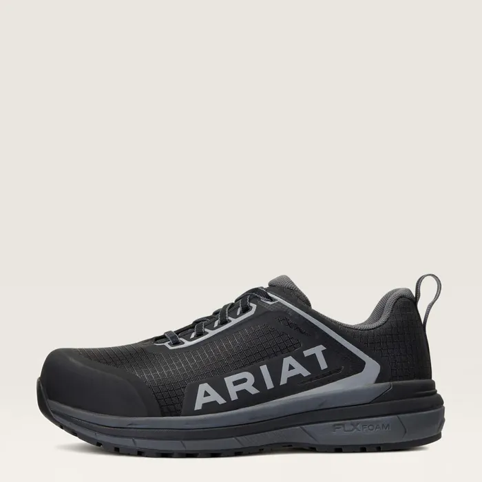 Outpace Composite Toe Safety Shoe Black Women Ariat Work Boots and Shoes