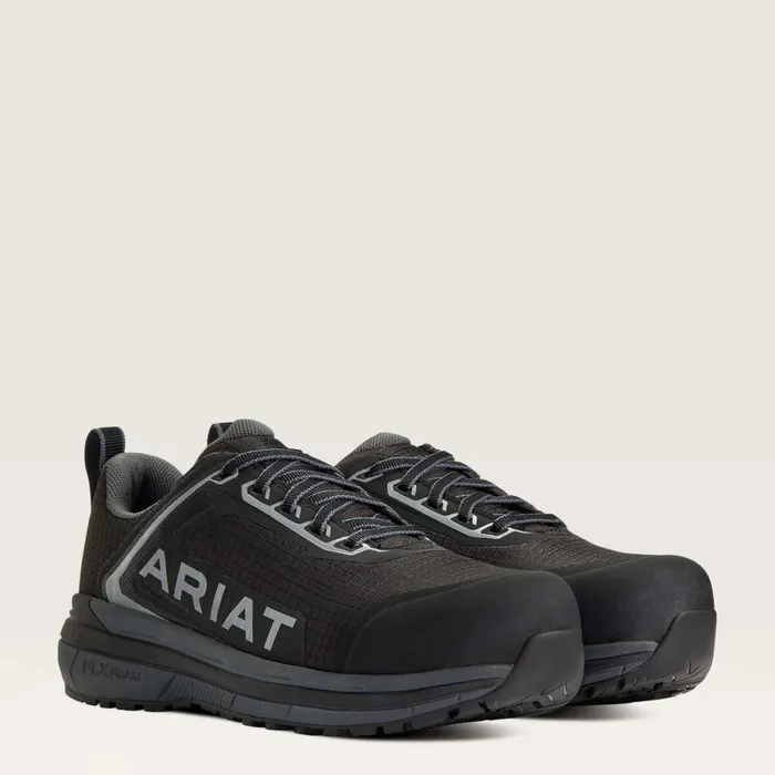 Outpace Composite Toe Safety Shoe Black Women Ariat Work Boots and Shoes