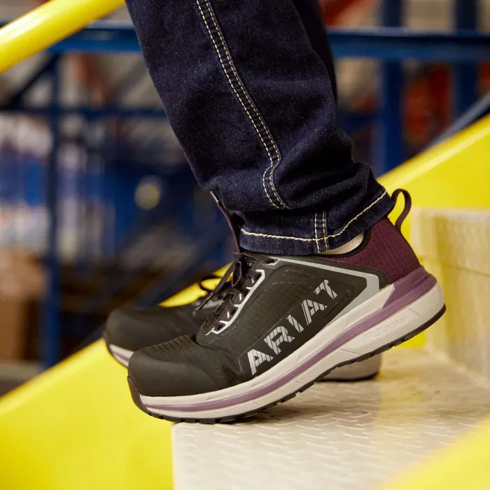 Outpace Composite Toe Safety Shoe Shadow Purple Women Ariat Work Boots and Shoes Outpace Composite Toe Safety Shoe Shadow Purple Women Ariat Work Boots and Shoes