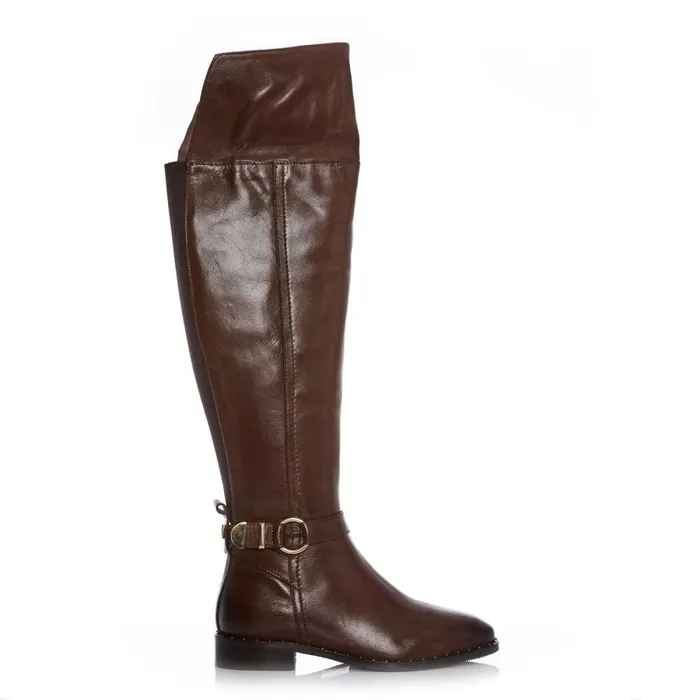 Over The Knee Boots Women Moda In Pelle Tori Tan Leather
