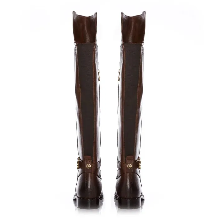 Over The Knee Boots Women Moda In Pelle Tori Tan Leather