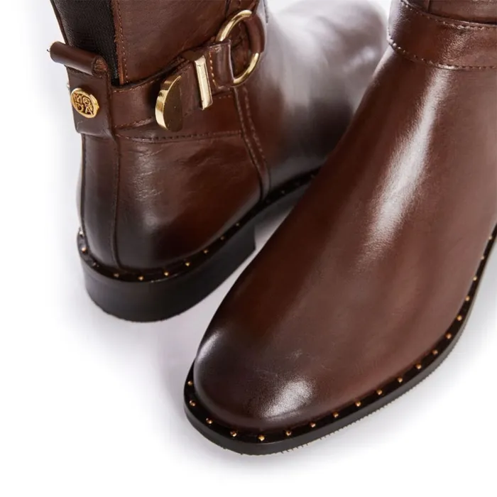 Over The Knee Boots Women Moda In Pelle Tori Tan Leather