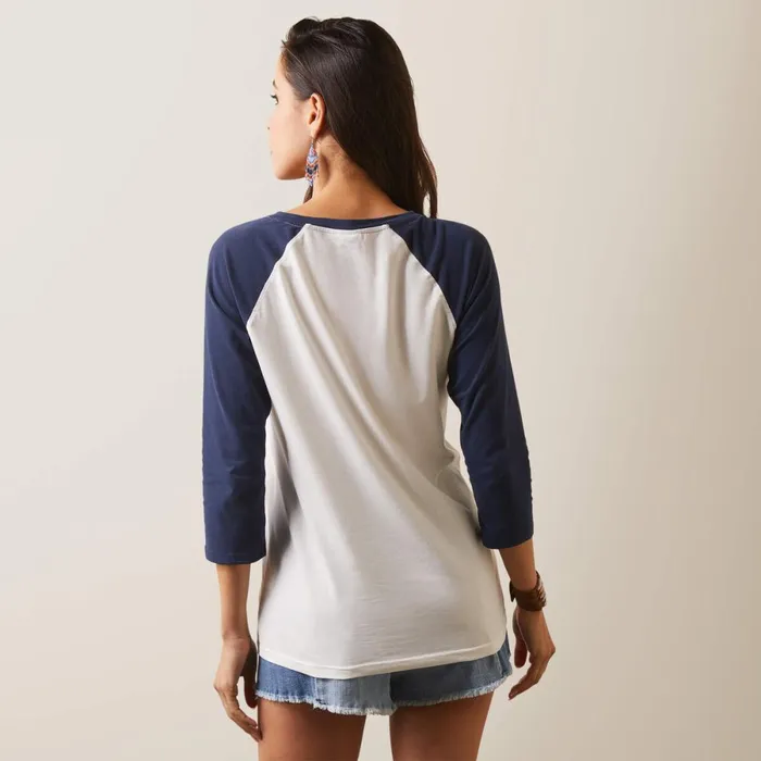 Painted Dreams TShirt Coconut Milknavy Women Ariat TShirts and Tops Painted Dreams TShirt Coconut Milknavy Women Ariat TShirts and Tops
