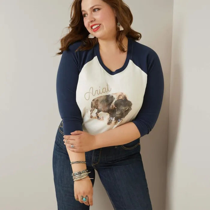 Painted Dreams TShirt Coconut Milknavy Women Ariat TShirts and Tops Painted Dreams TShirt Coconut Milknavy Women Ariat TShirts and Tops
