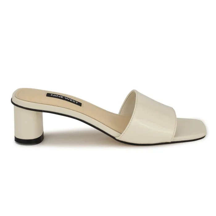 Paire Slide Sandals Ivory Women Nine West Dress