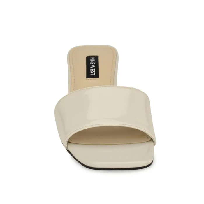 Paire Slide Sandals Ivory Women Nine West Dress Paire Slide Sandals Ivory Women Nine West Dress