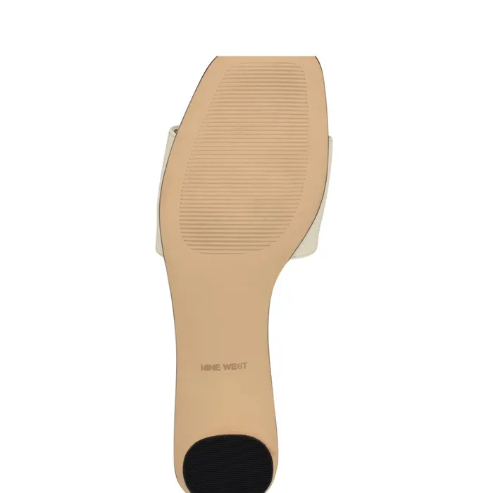 Paire Slide Sandals Ivory Women Nine West Dress Paire Slide Sandals Ivory Women Nine West Dress