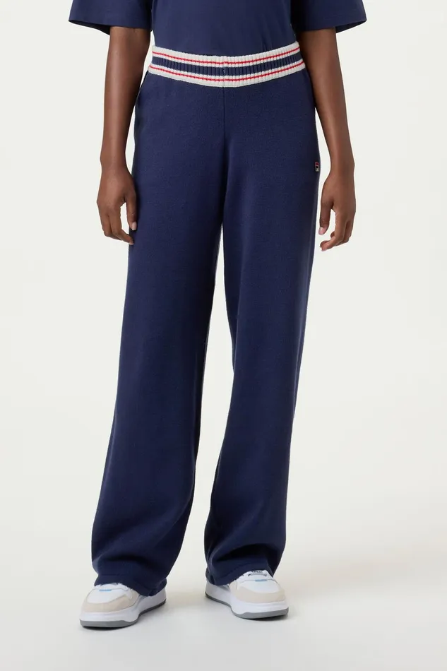Pants and Shorts Women Fila Retro Icon Flare Pants 400 Fila Navy Pants and Shorts Women Fila Retro Icon Flare Pants 400 Fila Navy