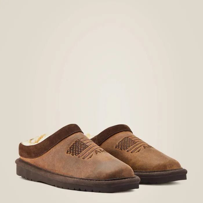 Patriot Square Toe Slipper Dusty Bown Suede Kids Ariat Big Kids039 Footwear Patriot Square Toe Slipper Dusty Bown Suede Kids Ariat Big Kids039 Footwear