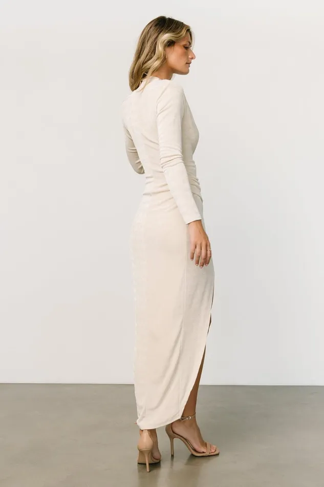 Pierce Shimmer Gown Cream Women Baltic Born Bridal Pierce Shimmer Gown Cream Women Baltic Born Bridal