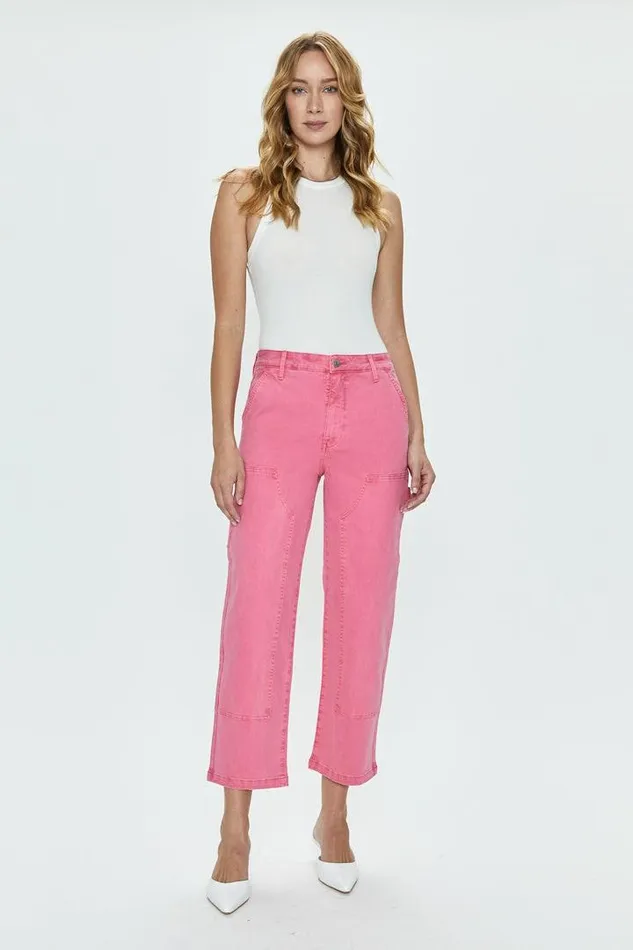 Pistola Denim Denim Women Ashton Straight Leg Carpenter Ankle 8211 Pink Dahlia Pink Dahlia Pistola Denim Denim Women Ashton Straight Leg Carpenter Ankle 8211 Pink Dahlia Pink Dahlia