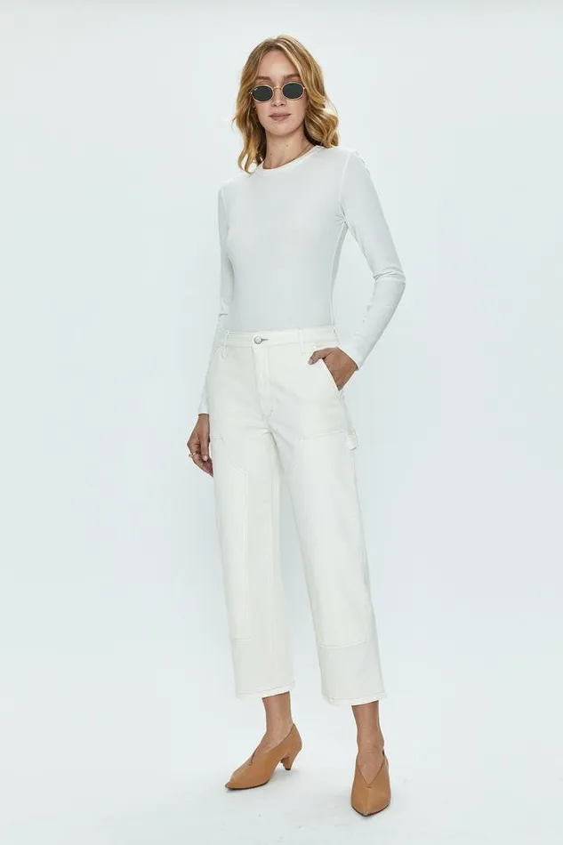 Pistola Denim Denim Women Ashton Straight Leg Carpenter Ankle 8211 Vanilla Vanilla