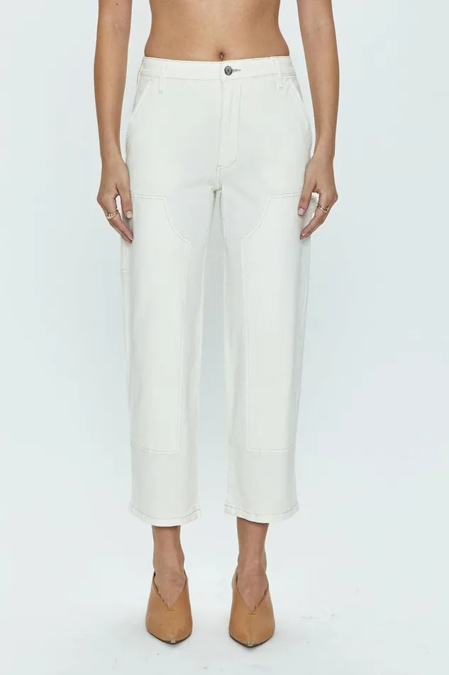 Pistola Denim Denim Women Ashton Straight Leg Carpenter Ankle 8211 Vanilla Vanilla