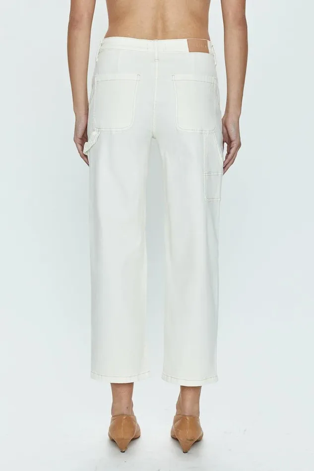 Pistola Denim Denim Women Ashton Straight Leg Carpenter Ankle 8211 Vanilla Vanilla