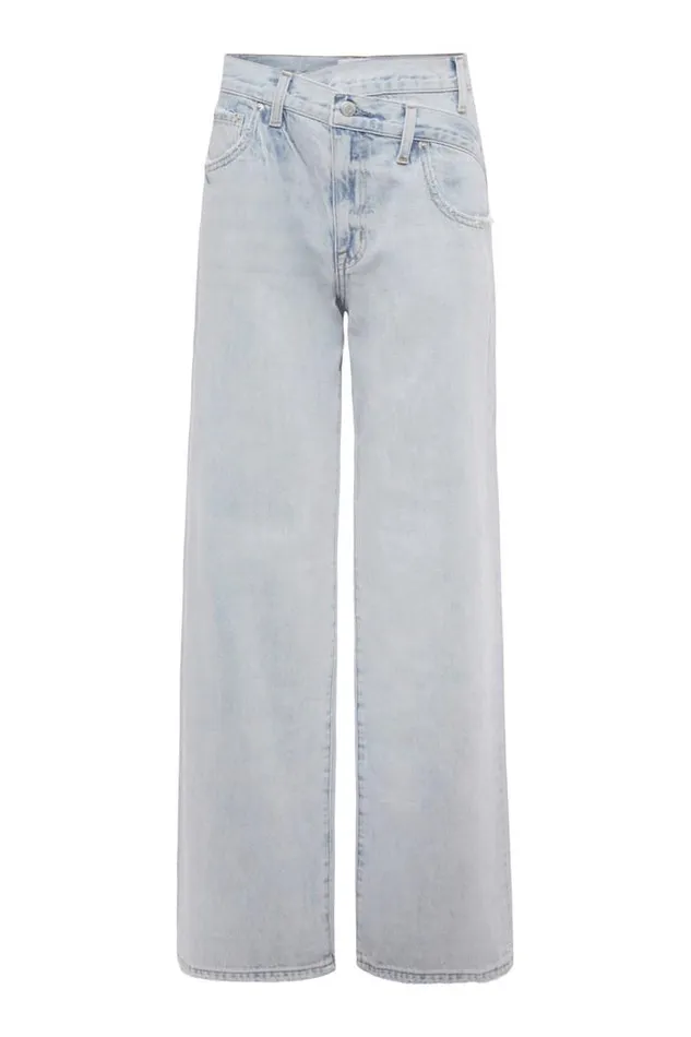 Pistola Denim Denim Women Bobbie Mid Rise Loose Straight Leg W Crossover 8211 Rennie Rennie
