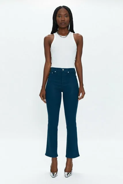 Pistola Denim Denim Women Lennon High Rise Crop Boot 8211 Coated Atlas Coated Atlas