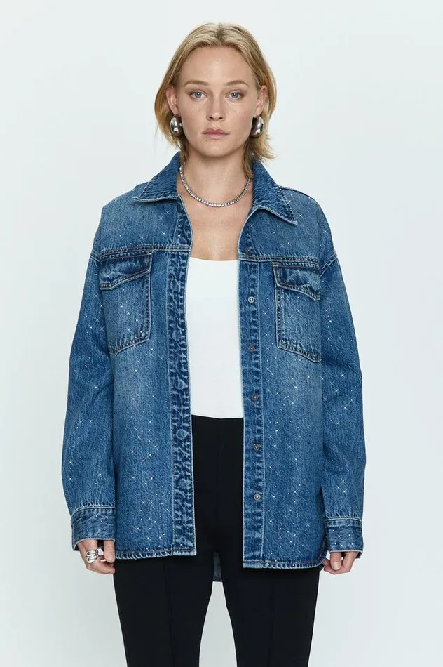 Pistola Denim Denim Women Mandy Oversized Shacket 8211 Illuminating Illuminating