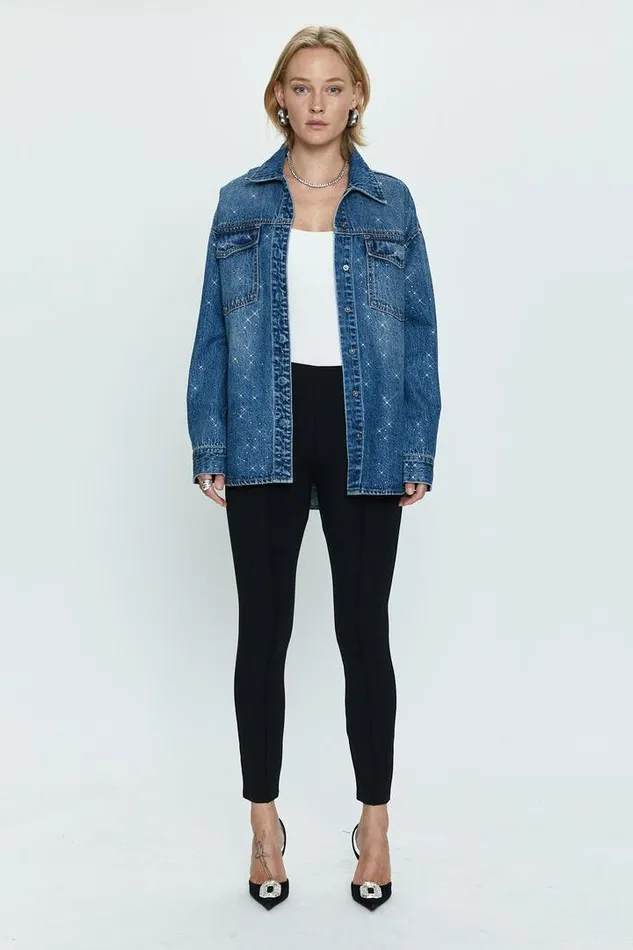 Pistola Denim Denim Women Mandy Oversized Shacket 8211 Illuminating Illuminating