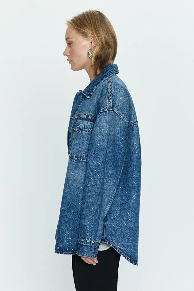 Pistola Denim Denim Women Mandy Oversized Shacket 8211 Illuminating Illuminating