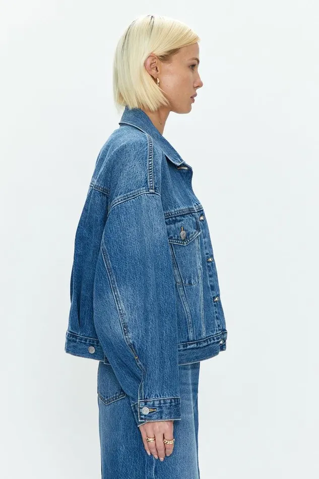 Pistola Denim Denim Women Margot Oversized Denim Jacket 8211 Maui Maui