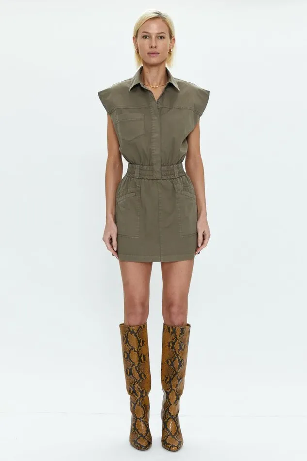 Pistola Denim Dresses Women Rosie Mini Dress Smocked Waist Dress 8211 Dark Olive Dark Olive Pistola Denim Dresses Women Rosie Mini Dress Smocked Waist Dress 8211 Dark Olive Dark Olive