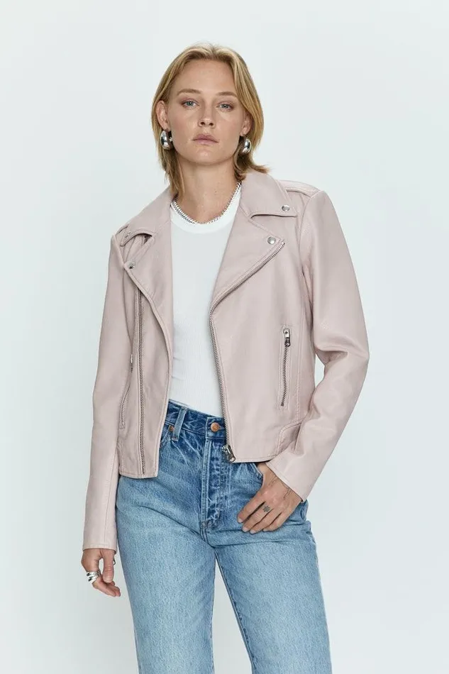 Pistola Denim Jackets and Outerwear Women Nicolette Mod Moto Jacket 8211 Mellow Rose Mellow Rose Pistola Denim Jackets and Outerwear Women Nicolette Mod Moto Jacket 8211 Mellow Rose Mellow Rose
