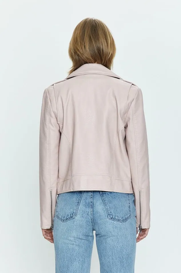 Pistola Denim Jackets and Outerwear Women Nicolette Mod Moto Jacket 8211 Mellow Rose Mellow Rose