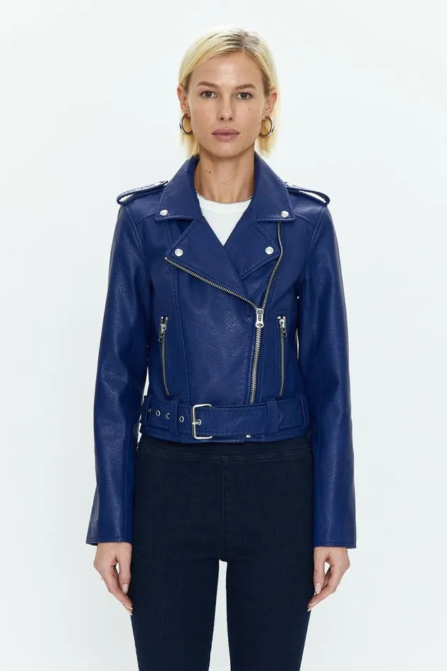 Pistola Denim Jackets and Outerwear Women Tracy Cropped Moto Jacket 8211 Electric Blue Electric Blue Pistola Denim Jackets and Outerwear Women Tracy Cropped Moto Jacket 8211 Electric Blue Electric Blue