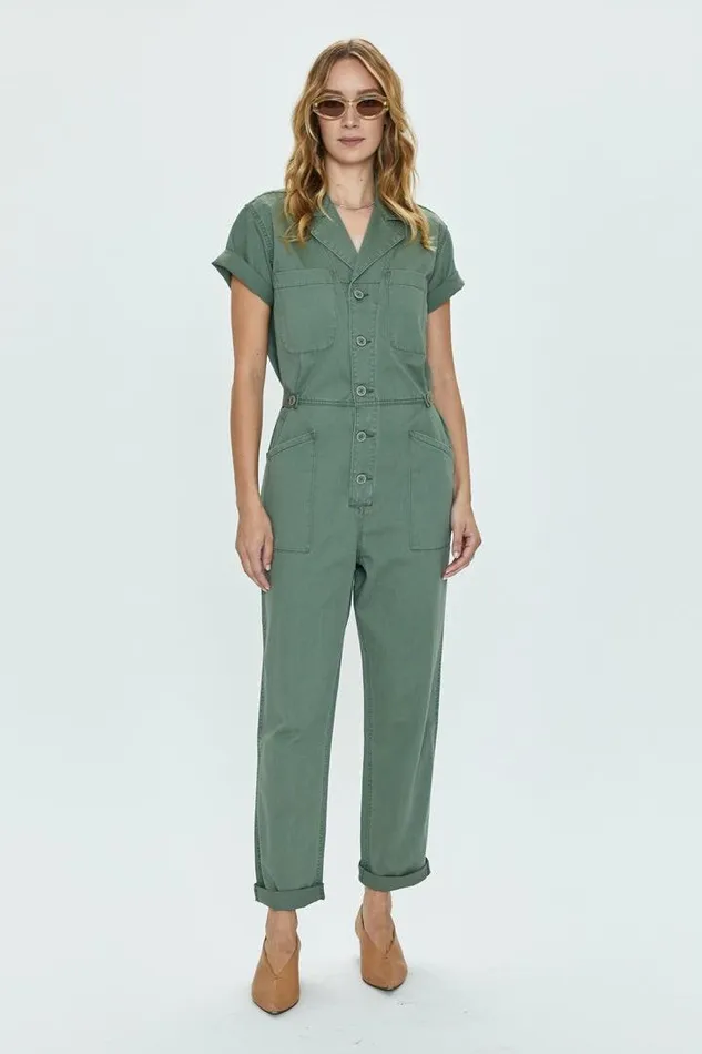 Pistola Denim Jumpsuits and Rompers Women Grover Short Sleeve Field Suit 8211 Colonel Colonel Pistola Denim Jumpsuits and Rompers Women Grover Short Sleeve Field Suit 8211 Colonel Colonel