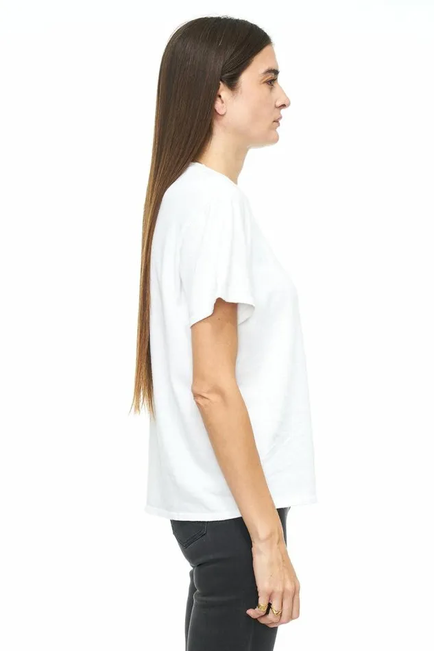 Pistola Denim Tops Women Palmer Hemp Box Tee 8211 Ivory Ivory