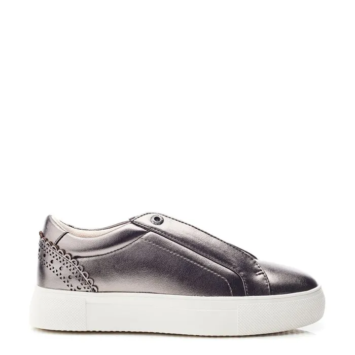 Platform Trainers Women Moda In Pelle Breil Pewter Porvair